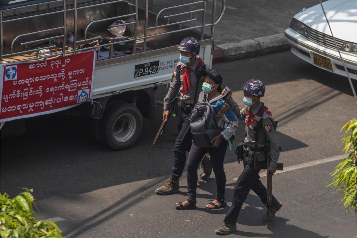 Journalist arrest -  © Anonymous Myanmar photographer