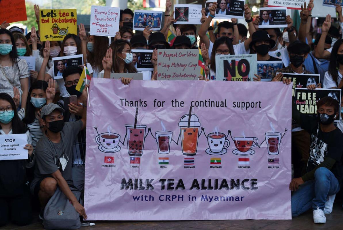 Milk Tea Alliance protests ©Anusak Laowilas _NurPhoto